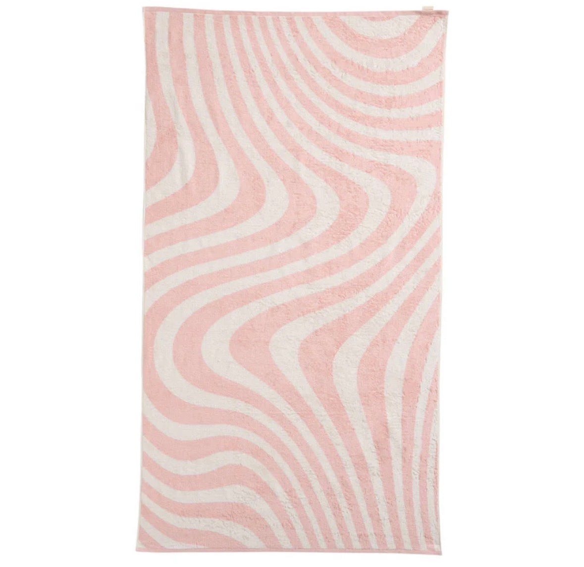 Strandlaken 180x100, Swirl Roze-wit