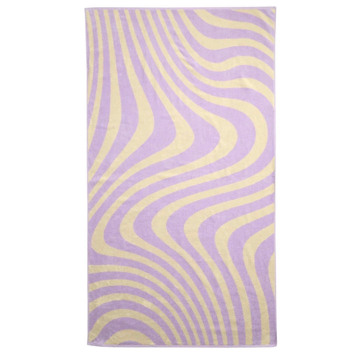 Strandlaken 180x100, Swirl Lila-Geel