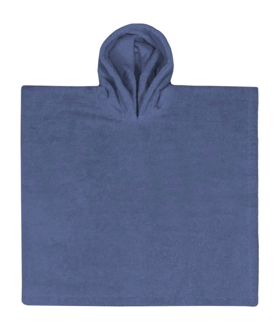 Poncho S, Silk Blue